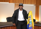 Mayton Perea durante su visita a EXPRESO, donde habló sobre su llegada a UFC y sus próximos desafíos