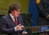 El presidente de Argentina, Javier Milei, en la Asamblea General de la ONU.