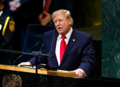 Donald Trump, presidente de Estados Unidos, en su intervención en la ONU.