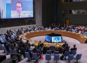 El director ejecutivo de Anthropic, Dario Amodei, interviene virtualmente durante una reunión del Consejo de Seguridad sobre IA en el marco de la Asamblea General de las Naciones Unidas, en Nueva York (EE. UU.)