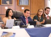 David Rosero Minda y Sergio Peña Córdova mantienen versiones contrapuestas sobre la supuesta reunión con la postulante Inés Romero.