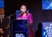 María Paz Jervis, presidenta de la Cámara de Industrias y Producción, en el discurso po los 90 años del gremio.