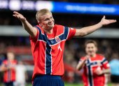 Haaland llega con la pólvora encendida: marcó un doblete ante Dinamarca y será la gran amenaza de Noruega frente a Portugal.