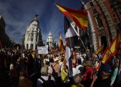 Marcha en apoyo de la defensa de Ceuta y para exigir la convocatoria de elecciones generales convocada por la plataforma Sociedad Civil Española este sábado