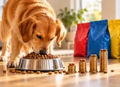 El precio del alimento para perros varía según la marca y la porción recomendada, lo que influye en el gasto diario de los hogares.