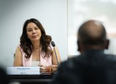 Cynthia Gellibert pasó a ser presidente del Consejo Directivo del IESS.