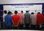 Policía aprehendió a siete personas por presuntos robos a usuarios de la Metrovía en Guayaquil.