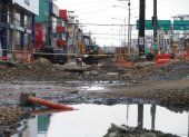 La avenida Rodolfo Baquerizo Nazur continúa intervenida en el norte de Guayaquil pese a que el primer tramo tenía un plazo de cinco meses.