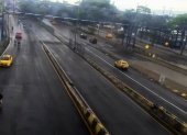 En sectores de la avenida Perimetral se registró la lluvia en la tarde de este 1 de octubre.