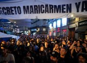 Protesta en la Puerta del Sol tras el rechazo en votación de los dos decretos sobre vivienda.