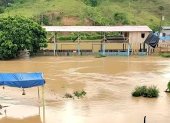 El desbordamiento del río Muisne afecta a las comunidades de Boca del Sucio, en la parroquia San Gregorio.