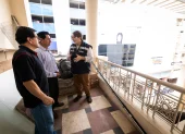Técnicos de Patrimonio Cultural inspeccionaron el edificio Garibaldi para analizar su estado de conservación y los elementos arquitectónicos, históricos y simbólicos que podrían justificar su ingreso al inventario patrimonial.