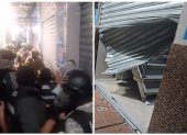 Militares y personal del Senae allanaron locales en la Bahía de Guayaquil, la noche del sábado 3 de octubre.