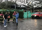 En Tumbaco hubo inundaciones y la obstrucción de un colector.