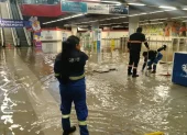 La estación El Labrador del Metro de Quito se inundó. Allí también funciona el Trole y Ecovía.
