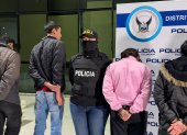 10 sospechosos fueron detenidos en Monjas, Quito, por presunta extorsión y robo.