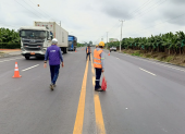 En el tramo Quevedo–San Juan y el puente El Convento, en donde el Ministerio de Infraestructura constató la colocación de guardavías.