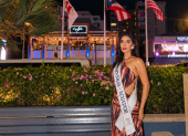 Dalia Bucaram llega a Puerto Rico para Miss Universo 2026.