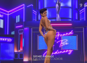Shyare Andrade en pasarela en el Miss Grand International 2026.