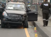 La Policía desplegó un operativo tras el asalto y localizó uno de los vehículos utilizados por los sospechosos en la vía Perimetral.