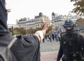 Se produjeron enfrentamientos al término de una manifestación de estudiantes de secundaria y miembros de sindicatos de educación durante una jornada nacional de protestas por las condiciones escolares en París, Francia, el 6 de octubre de 2026.