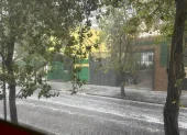 Este 7 de octubre se registra una fuerte lluvia en el norte de Quito.
