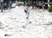 Solo de la av. Colón se retiraron 400 metros cúbicos, es decir 50 volquetas de granizo.