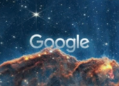 Google Doodle en honor a la Semana Mundial del Espacio 2026.
