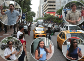 Rafael Naranjo (30 años), Bryan Manzaba (31), Angie Palma,  Astrid Blacio (21) y Arleth Zambrano (21) visualizan una ciudad segura, con desarrollos tecnológicos y oportunidades.
