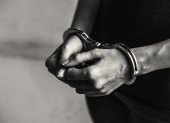 Criminal in handcuffs