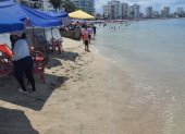 Aunque durante el feriado se presentó un periodo de oleaje, no hubo mayores inconvenientes con los turistas