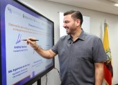 Andrés Fantoni es el presidente del Consejo de Participación Ciudadana y Control Social (CPCCS) y candidato a la reelección en los comicios de noviembre de 2026.