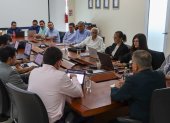 El ministro de Ambiente y Energía, Juan Carlos Blum se reunió con empresarios el 25 de septiembre de 2026, en Guayaquil, para tratar la crisis eléctrica.