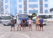 Seis aprehendidos dejó un operativo en Manta, Manabí, en contra de la venta ilegal de agua