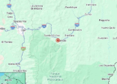 Temblor de magnitud 4,2 se registró cerca de Zamora, en la provincia de Zamora Chinchipe, la madrugada del 17 de octubre de 2026.