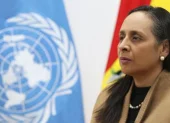 Mónica Mendoza, representante de la Oficina de las Naciones Unidas contra la Droga y el Delito (Unodc) en Bolivia.