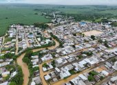 Interagua suspende operaciones por desbordamiento del río Tenguel.