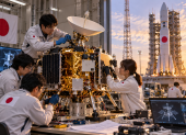 Japón lanzó una sonda a una luna de Marte para la recolección de muestras.