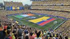 Los hinchas de Ecuador y su apoyo a Ecuador en el debut del Mundial 2026.