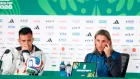 Sebastián Beccacece (d) dejó a la selección de Ecuador al ser eliminado del Mundial 2026.