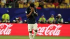 Gonzalo Plata se lamenta la perdida ante Costa de Marfil.