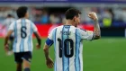 El delantero de Argentina, Leo Messi, celebra el segundo gol del combinado argentino durante el partido del Mundial 2026.