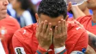 El gesto de Cristiano Ronaldo refleja la tensión y la emoción de una jornada histórica en la que volvió a escribir su nombre en los récords del Mundial.