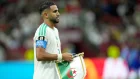 Riyad Mahrez, capitán argelino, antes del partido del Mundial de la FIFA 2026 entre Suiza y Argelia.