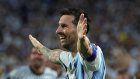 Lionel Messi festeja la sufrida victoria ante Cabo Verde.