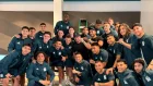 Los jugadores de México posan con los relojes Rolex que posteriormente fueron devueltos por decisión de la Federación Mexicana de Futbol.