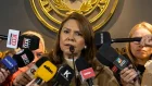 Celeste Amarilla, senadora de Paraguay, este 7 de julio. Ella arremete contra el futbolista francés Kylian Mbappé.