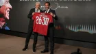 Jorge Jesus (izq.), en su presentación como DT de Portugal.