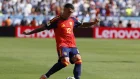 Pedro Porro, de España, en acción durante el partido de la final del Mundial 2026 entre España y Argentina.