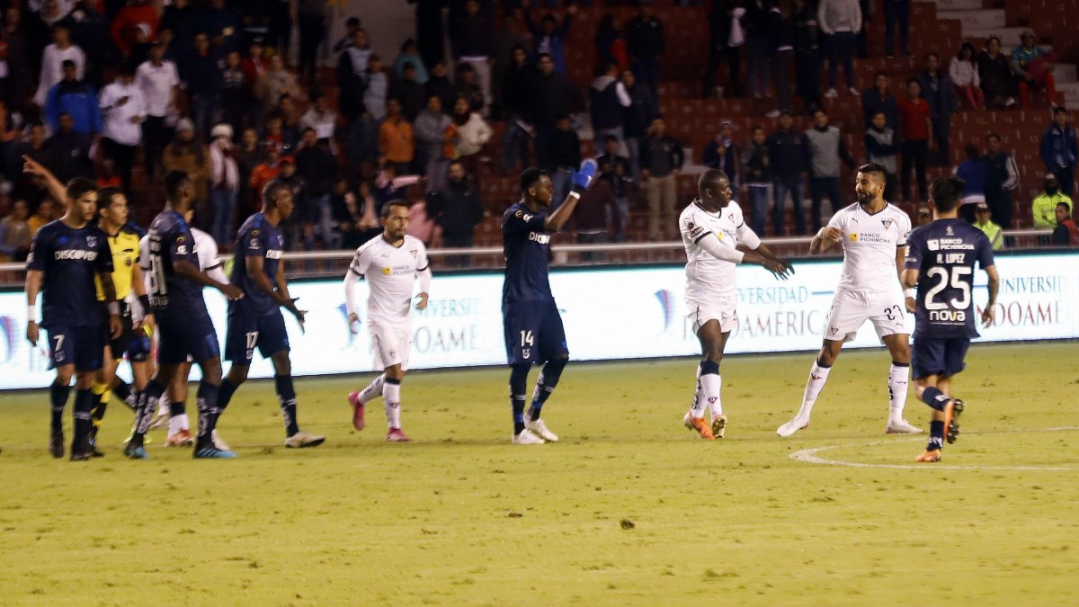 El delantero de Liga de Quito aseguró que no agredió a nadie.